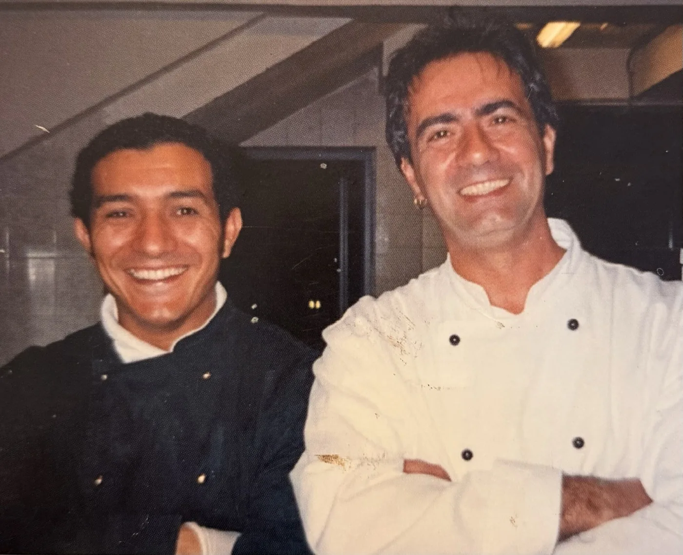 Claudio Trovato con lo chef Hedi Aroua.