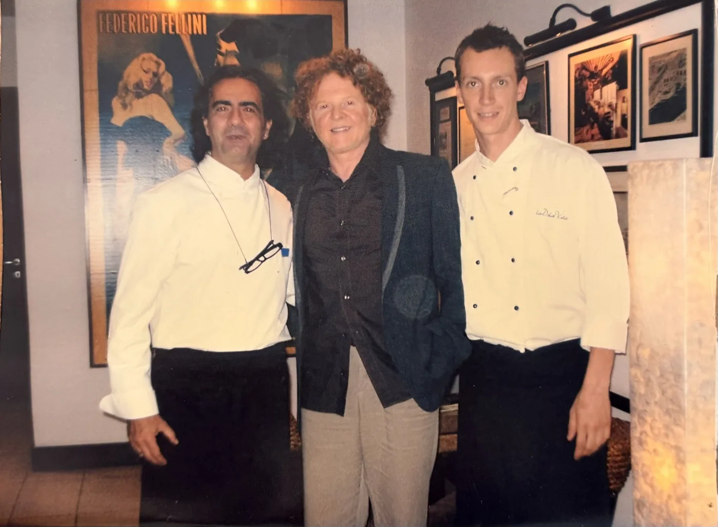 Claudio Trovato con Mick Hucknall dei Simply Red.