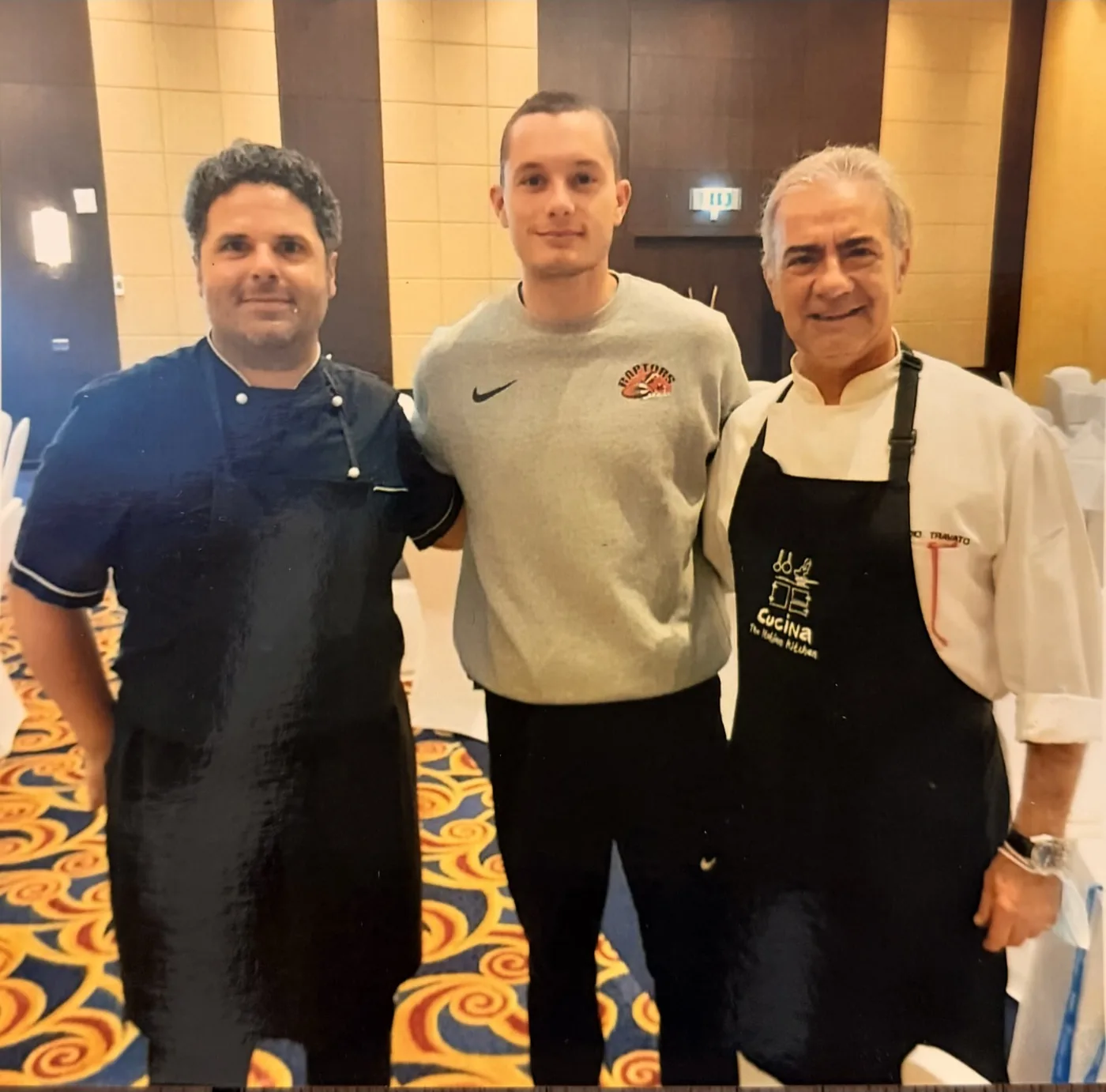Claudio Trovato con il velocista Filippo Tortu.